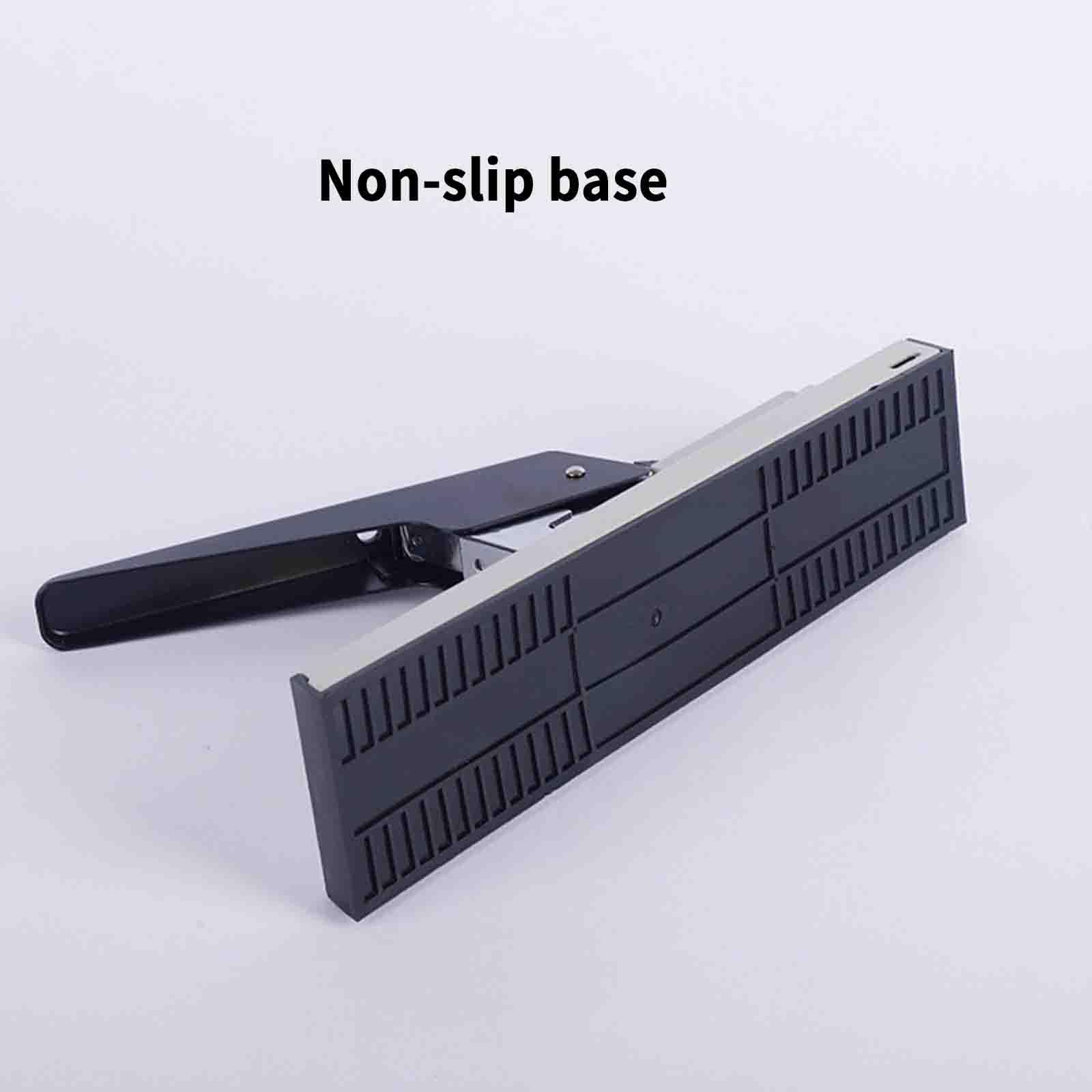 Tacker Büro Hefter Heftgerät Kann 200 Seiten Binden Multifunktion Bequemer Griff Sparen Sie Aufwand Büronutzung Student Rutschfest (black,285x80x253mm)