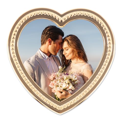 Lawrence Frames Metal Frame Mini Pyramid Gold 4x4 Heart