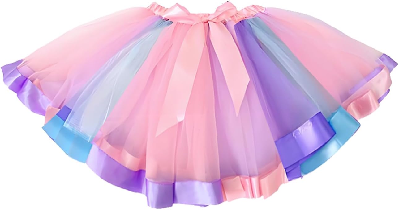 Unicorn Birthday Outfit for Girls - Unicorn Shirt & Tutu Skirt Dress with Headband, Hair Bow & Sash - Image 3
