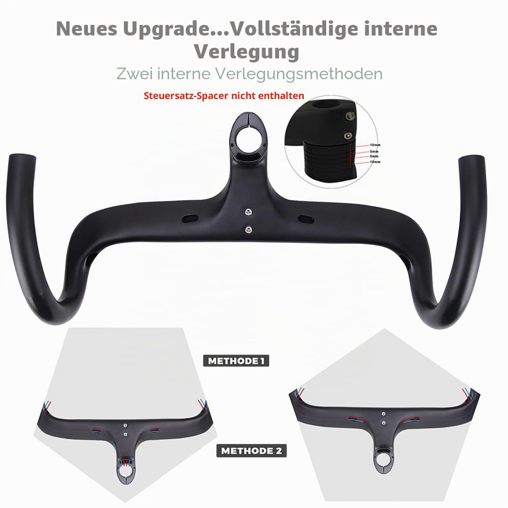 carbon lenker gravel carbon rennrad lenker integrierter vorbau 420 * 110