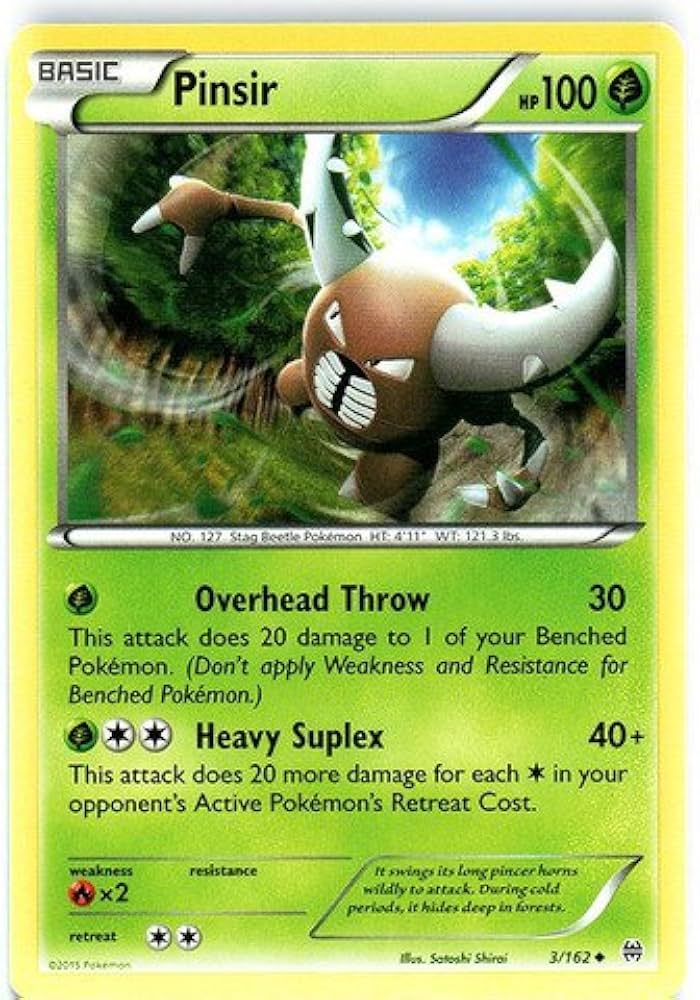 Pokemon - Pinsir (3/162) - XY Breakthrough : Amazon.ca: Toys