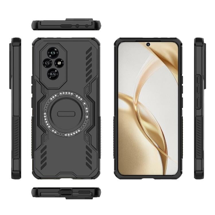 Image of Armor Bumper Back Case Cover for Honor 200 5G Heavy Protection Shockproof Back Case Cover for Honor 200 5G - Black