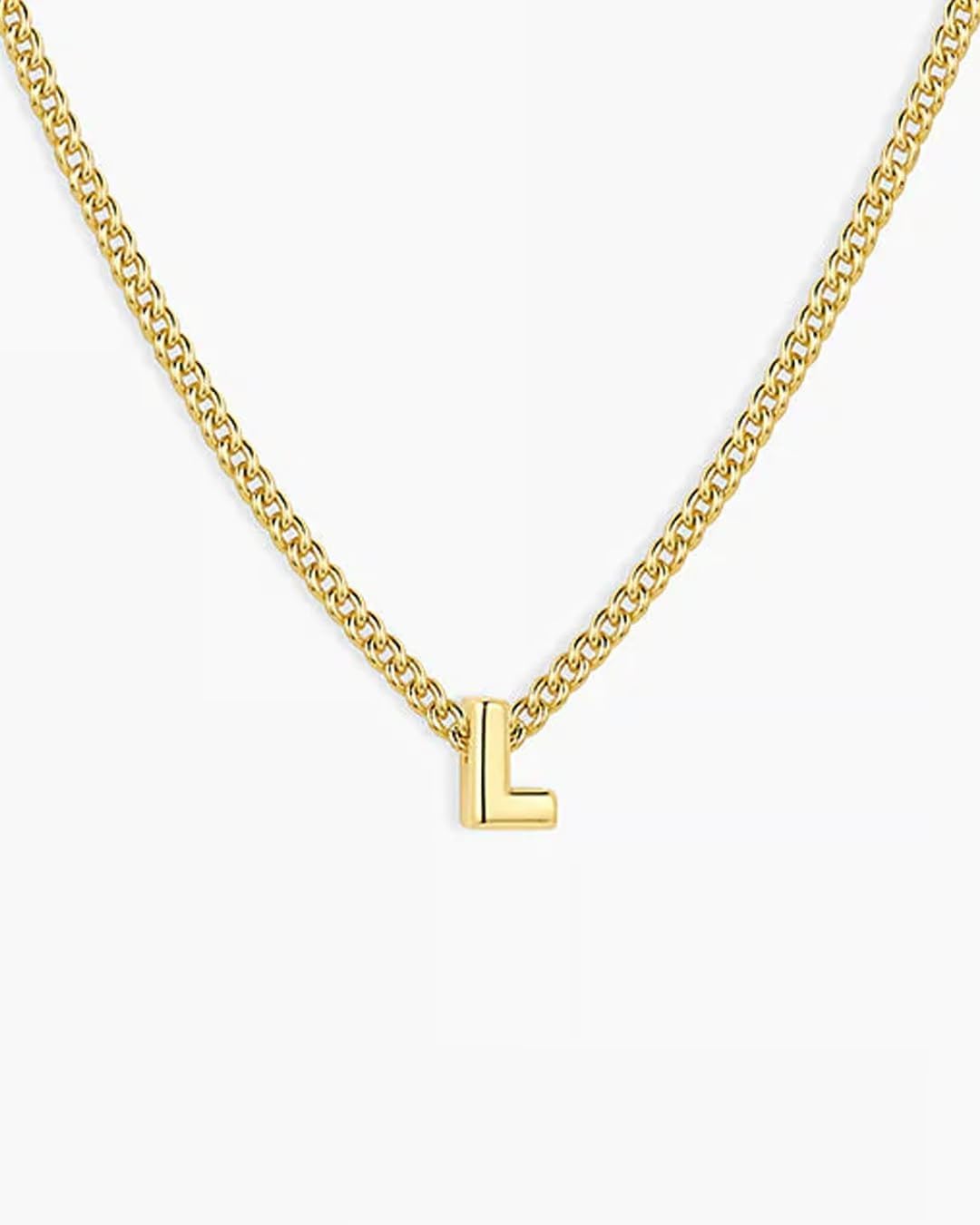gorjana - Wilder Mini Alphabet Necklace - 18k Gold-Plated or Silver-Plated Brass - Personalized Initial Charm - Secure Closure, Adjustable Length - Timeless Elegance - Image 5