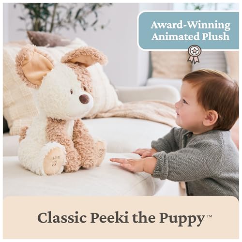 GUND Baby Peek-a-Boo Peeki Puppy Interactive Squeeze-Activated Plush Toy 7" - image 8