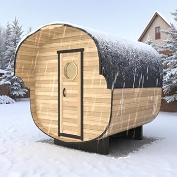 6 person barrel sauna