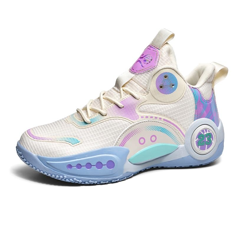 Męskie buty do koszykówki z wysoką cholewką, antypoślizgowe, odporne na zużycie, amortyzacją, oddychające, sportowe, treningowe Buty spacerowe
