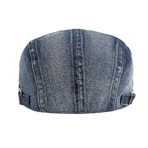 Image of Quanhaigou Men's Cotton Flat Ivy Gatsby Newsboy Driving Hat Adjustable Irish Cabbie Ivy Driving Hunting Cap
