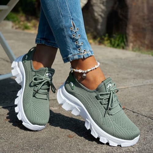 Chaussures sport femme running avec maille respirante et semelle amortissante - 5