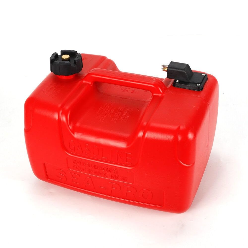 12L Aussenborder Kraftstofftank, Bootstank Benzintank Boot Außenbordertank mit Tankanschluss Bootstank Tankset Nottank Für Kleine Bis Große Boote Schlauchboote