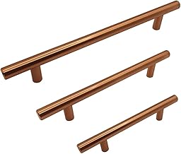 FittingsCo VEROLI T Bar Handle Copper Finish Various Hole Centres Available (160mm Hole Centres)