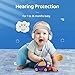 TinyMuffs Ear Protection for Babies & Toddlers up to 36 Months - CE & ANSI Certified - Noise Reduction Earmuffs - Comfortable Baby Headphones - Prevents Hearing Loss & Improves Sleep - Pure White