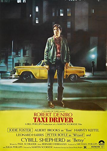 CoolPrintsUK Taxi Driver Poster Borderless Vibrant Premium Glossy Movie Poster Various Sizes (A3 Size 16.5 x 11.7 Inch / 420 x 297 mm)