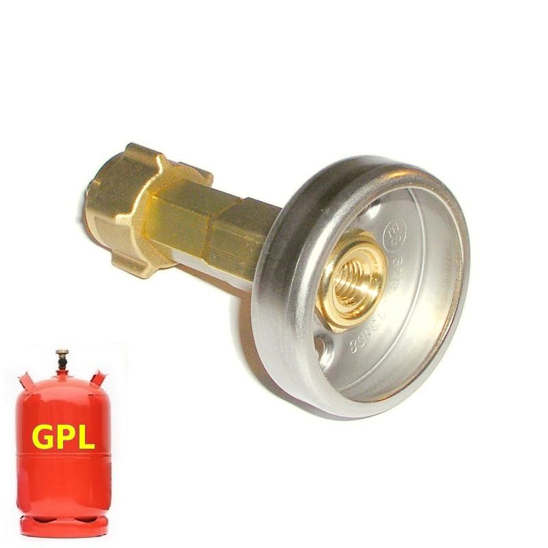 Remplissage bouteille gaz GPL raccord adaptateur W21,8 butane propane 11kg long