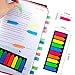 Ericter 2400 Pcs Sticky Tabs Page Markers Sticky Index Tabs, Arrow Flag Tabs - 10 Primary Color Tabs Page Flag Markers Bookmarks