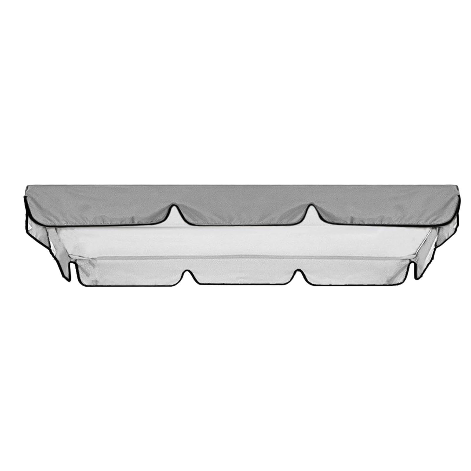 Mophrati Grey Swing Top Covers Hammock Swing Canopy Replacement Canopy For Top Sunproof And Dust Proof Clean Cover Easy, Gray, 190X132x15cm