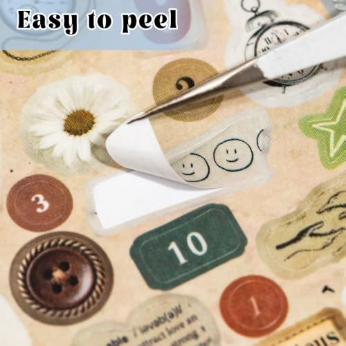 Image of Sticker Book with 1800+ Stickers, 30 Pages | Scrapbooking, Journaling, Decorative Stickers, Collage Style, Arts & Crafts