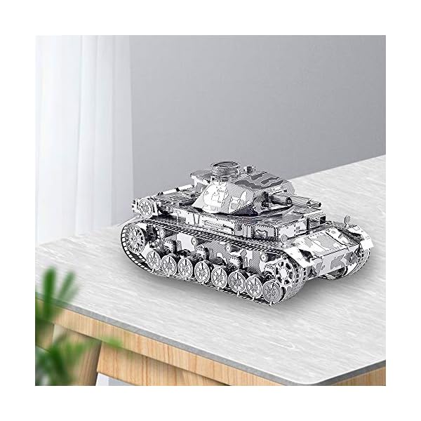 Piececool 3D Puzzle modellbausatz Erwachsene 3D Metall Puzzle 3D Puzzle Erwachsene 3D Panzer IV – Bild 6
