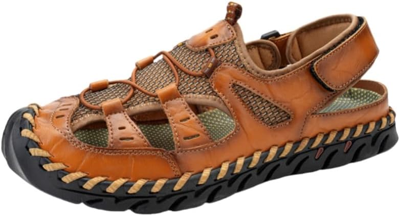 Men’s Closed-Toe Sports Sandals - Quick-Drying Water-Friendly Design, Non-Slip Outsole, Breathable Casual Beach & Walking Shoes