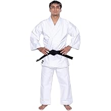 FUJI Sports Kaizen Advanced Karate Gi Uniform With Belt for Men and Women, Martial Arts Training Taekwondo Shotokan,