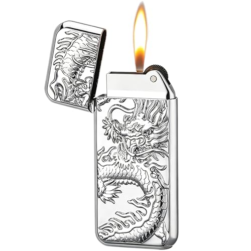 Encendedor de butano recargable de llama ajustable, ideal para camping y barbacoas 2