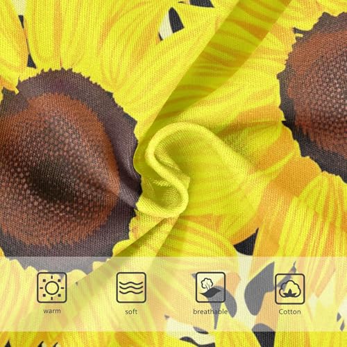 Bright Sunflowers Black Leopard Girls Underwear Toddler 2t Cotton Cute Panties Girl Durable Briefs Kids Undies3