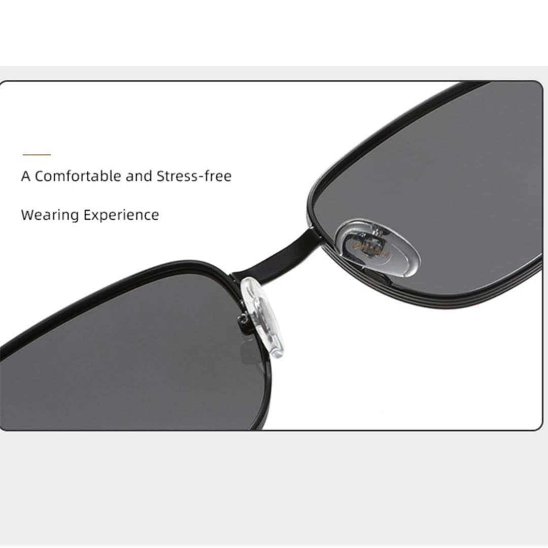 Gafas de sol pequeñas de moda para hombre, estilo steampunk, con montura metálica, estilo retro, protección UV400 para mujer.