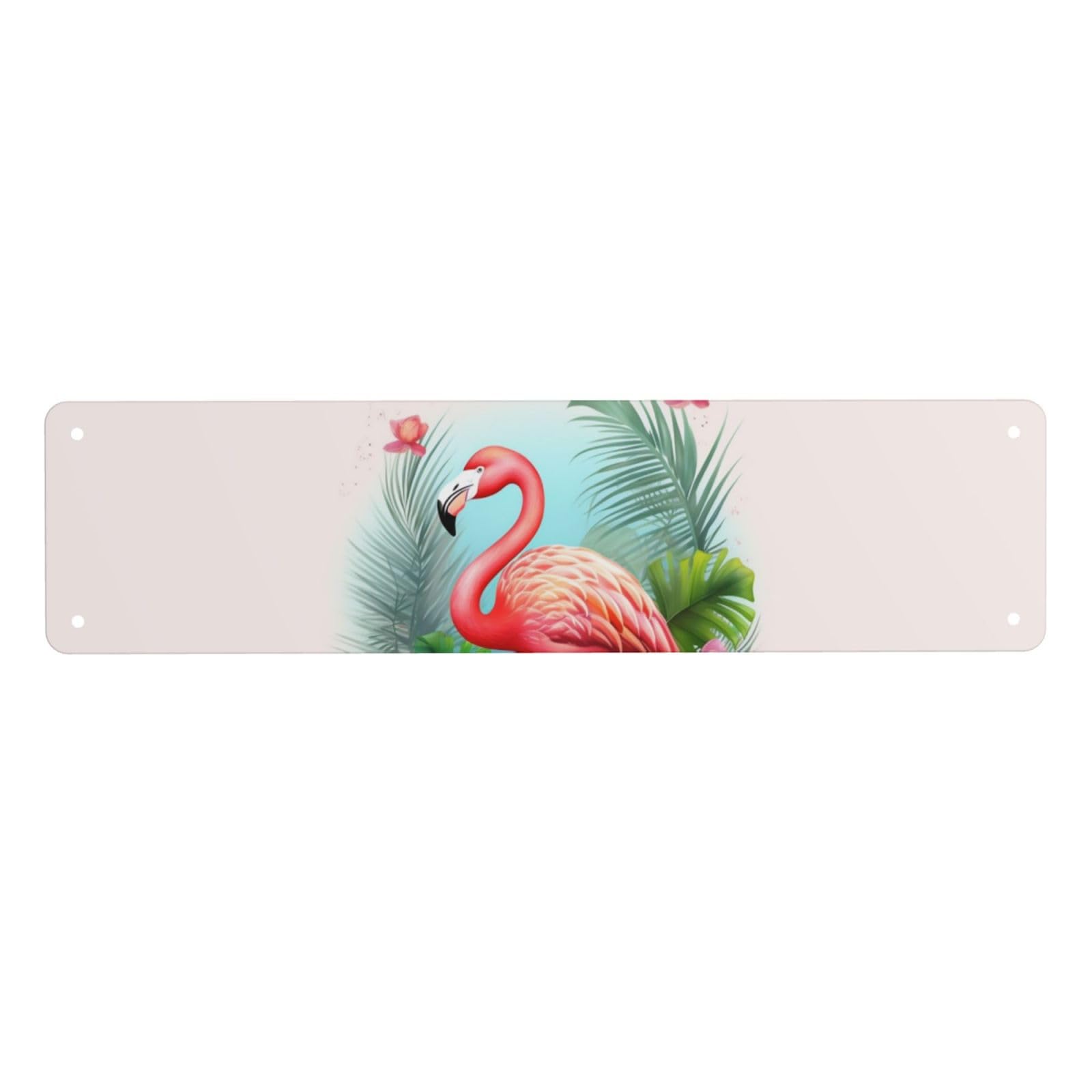 Vintage Metal Tin Signs Retro Garage Signs Stylish Wall Art Plaques for Home Decor Unique Poster 4x16 Inch Tropical Flamingo Metal Sign Outdoor Wall Decorations Gifts