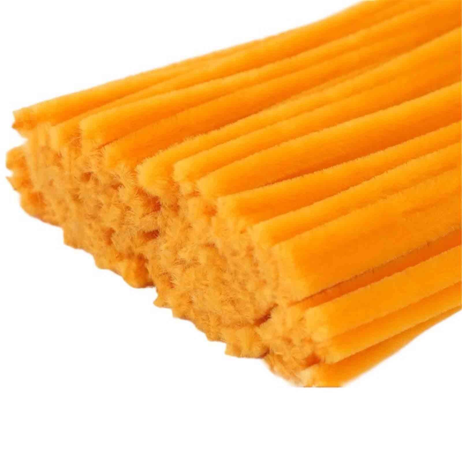 Pfeifenputzer Zum Basteln Mehrfarbig 8mm Flexibel 500/1000 Stück Pfeifenreiniger Für Die Schule Aktivitäten Pipe Cleaner Für Anfänger Vielseitige Formen(1000pcs,Orange)