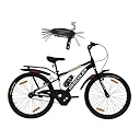 Hercules Rift 24T Kids Bicycle for Boys & Girls (9–13 Years) | 24 Inch Single Speed MTB Cycle | Durable Steel Frame | Power Brakes | Rigid Fork | Rear Carrier | 85% Pre-Assembled | Green & Black gallery image