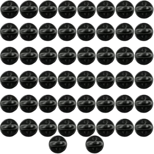 50 Pezzi Chiusura Farfalla Pins Gomma Pin Chiusura Frizione per