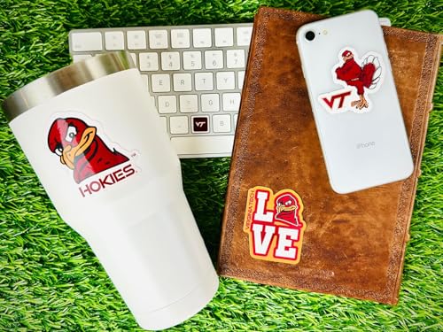 Image of Virginia Tech Stickers Decals VT Merch Gifts Hokies Car Water Bottle 14 pc