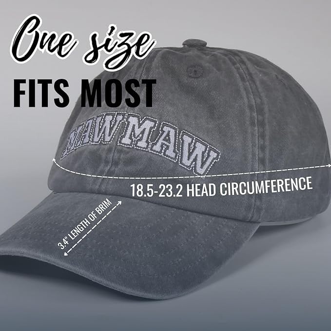 InnoBeta Mawmaw Gifts Cap for Grandma, Funny Adjustable Embroidered Hat for Birthday, Mother’s Day