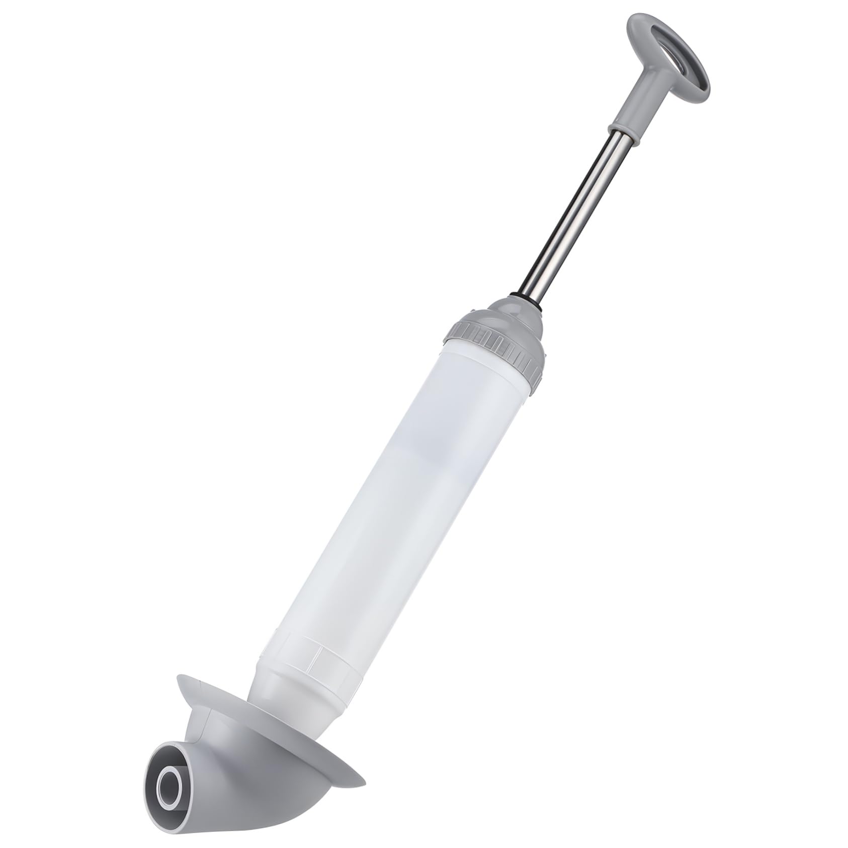 Veemoon Stura WC a Pressione, Sturalavandini ad Aria in Acciaio Inox e Pp, per Bagno e Cucina, Facile da Usare per WC e Vasca