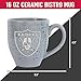 Rico Industries NFL Football Las Vegas Raiders Grey 16 oz Team Color Laser Engraved Speckled Ceramic Coffee Mug