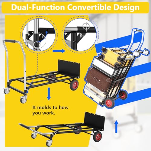 Carretilla de mano plegable con ruedas 600 lb miniatura 4