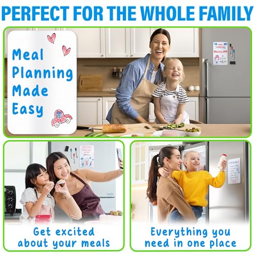 Magnetic Dry Erase Whiteboard Sheet for Fridge - 30x20 cm - Stain-Resistant with 3 Markers & Big Eraser with Magnets - Small Refrigerator White Board Planner & Organiser - by Yes4Q image 6