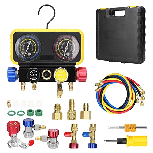 Kit d'outils de recharge pour refroidissement Irfora avec double jauge et raccord en laiton
