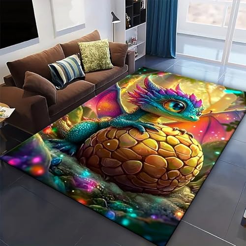 Tapis caméléon imprimé 3D haute définition décor de maison - 3