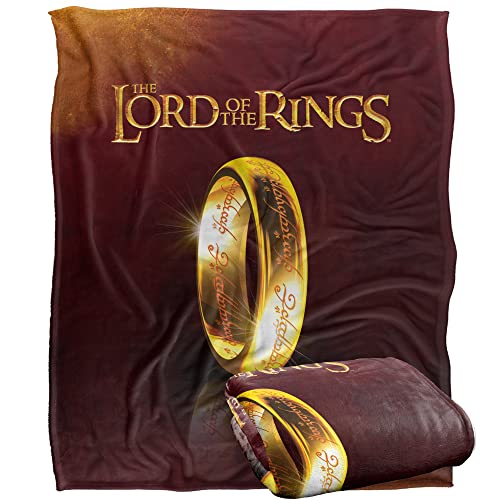 LORD OF THE RINGS - Coperta super morbida effetto 152 x 127 cm seta