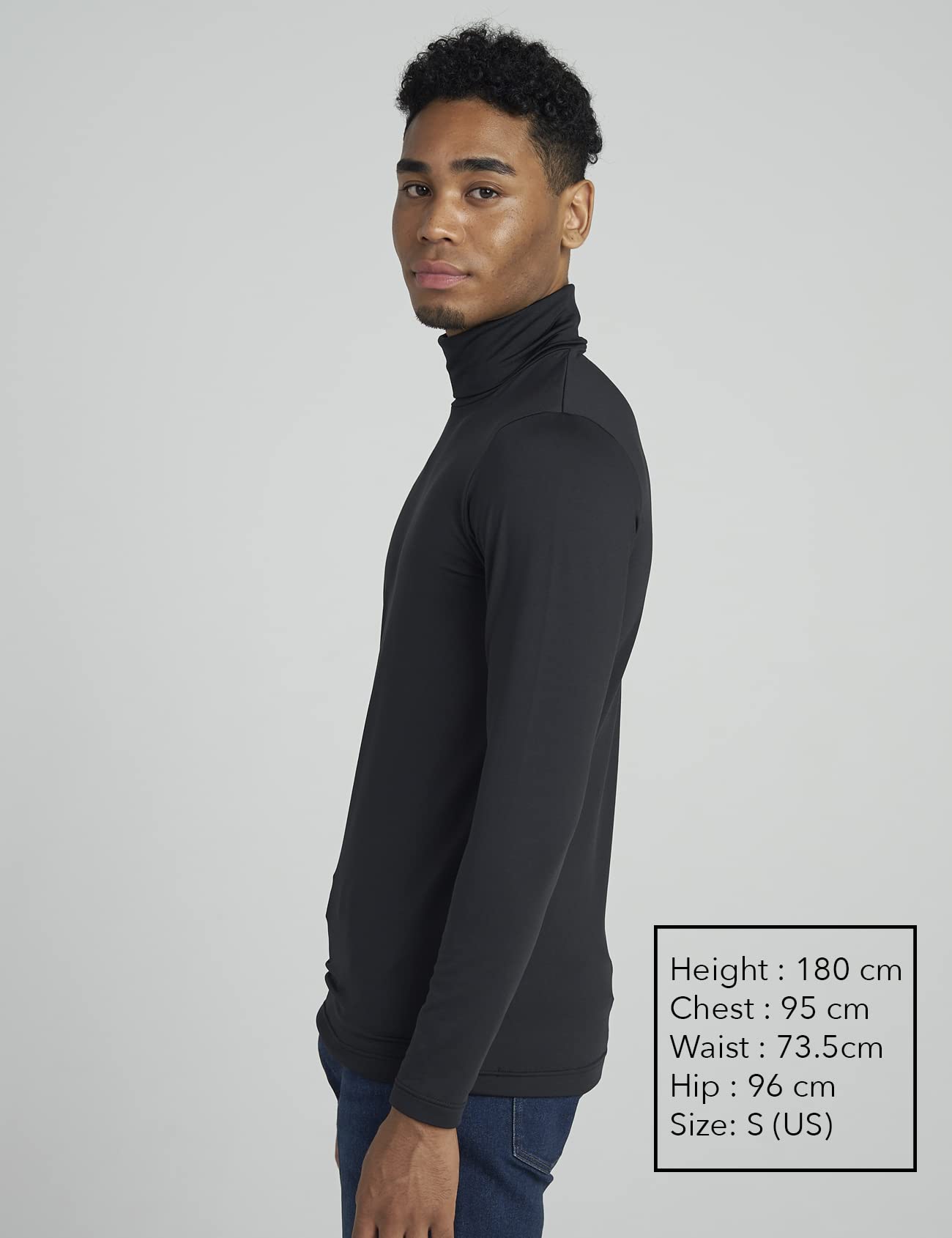 LAPASA Maglia Termica Dolcevita Leggera/Peso Medio Strato Base Uomo - Abbigliamento Termico T-Shirt M122 M124