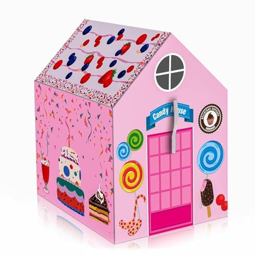 Image of Colorfull and Light Weight Children Play Tent House for 3 to 10 Years Old Kids Girls and Boys Light Weight and Foldable Children Toys,Indoor and Outdoor Kid Tent Houses