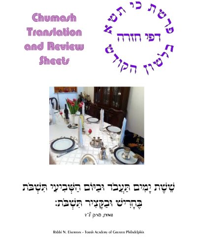 Ki-Sisa - Zichron Avrohom Dovid: Translation-Aid-and-Questions