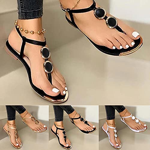 Aodong Sandals For Women Casual Summer Summer Sandals For Women Flat Sandal Wedges For Women Platform Criss Cross Straps Gladiator Flat Sandals Soft Gold #TOP2