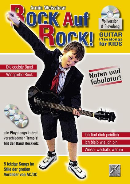 Guitar Playalongs für Kids CD la solution pour faire progresser votre enfant à la guitare