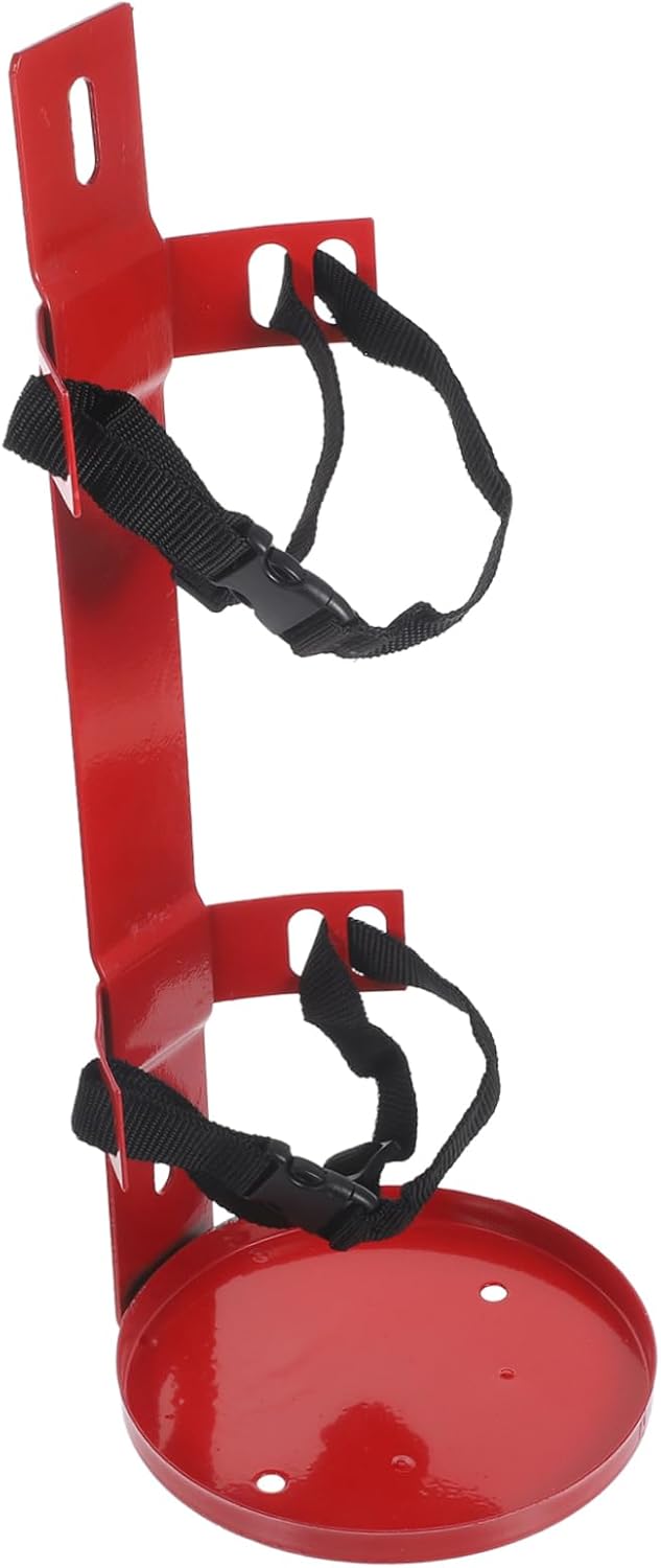 Gatuida Fire Extinguisher Bracket Fire Extinguisher Mount Brackets Duty Element Extinguisher Strap Mounted First Wall Mount Red Polyester