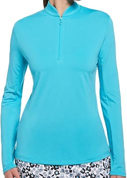 Ben Hogan Womens Sun Protection Long Sleeve 1/4 Zip Shirt