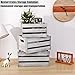 LKMANY Storage Crate Decorative Wood Crates Nesting Wooden Storage Container,Wooden Boxes for Storage, Display, Decor, Boxes-Rustic White Set of 3
