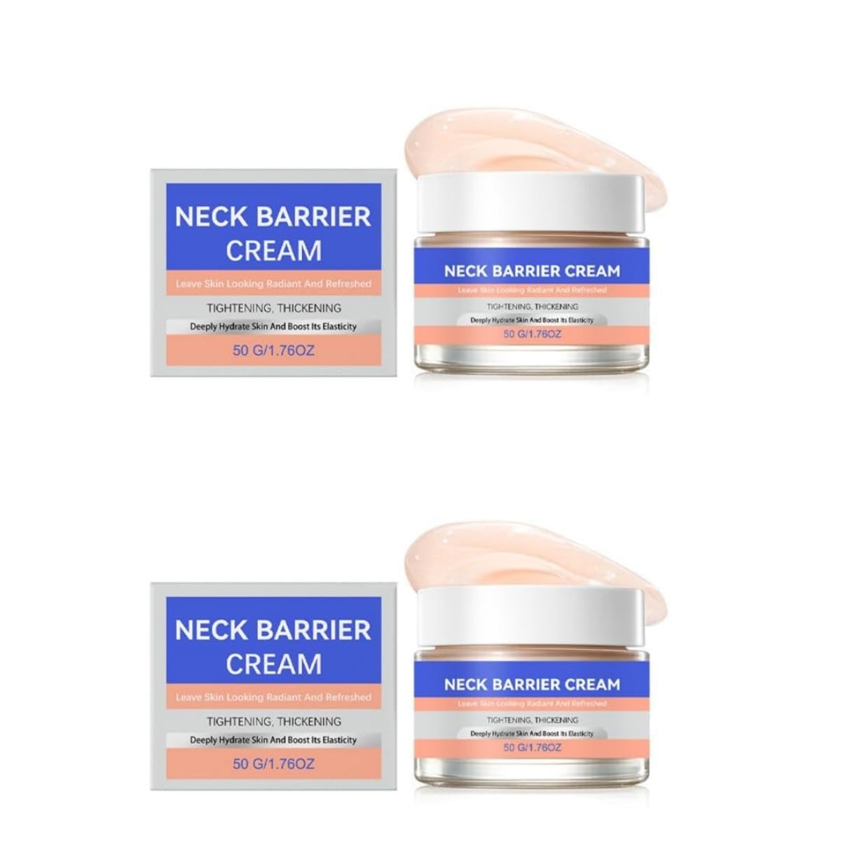Crema Reafirmante Avanzada para el Cuello, Hidratante Antiedad para el Cuello, para Reafirmar, Mejorar la Elasticidad, Reducir las Líneas de Expresión y Piel Opaca, Cuello y Escote
