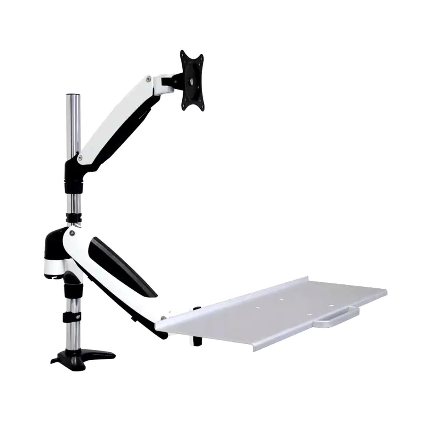 SaryEdge Monitor stand with keyboard industrial standing office stand computer swivel WS01,One Color-WS01,One Color-WS01