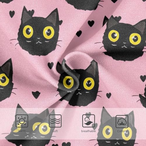 Toddler Girls Underwear 2t Cotton Cute Panties Girl Animals Underpants Briefs Cute Black Cats Pink3